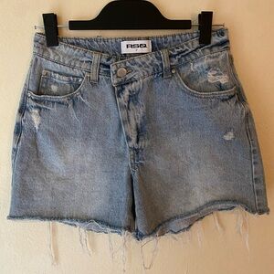 EUC RSQ Distressed Denim Shorts